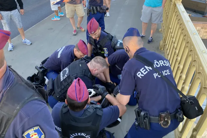 Hivatalos személy elleni erőszak miatt tettek feljelentést az egyik Margit hídon tüntetővel szemben