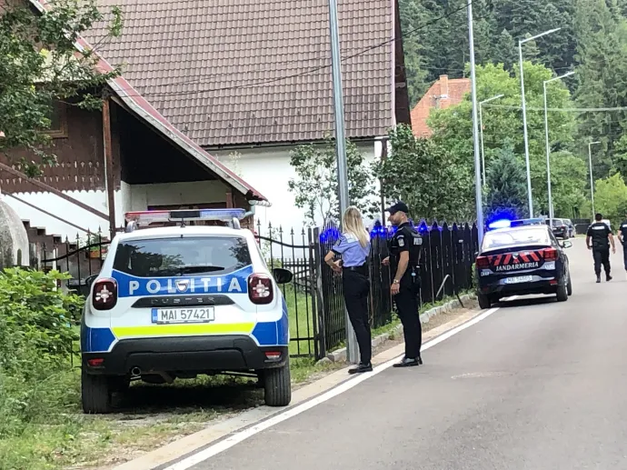 Medveriasztás Tusnádfürdőn, a rendőrök keresik a medvét – Fotó: Fábián Tamás / Telex