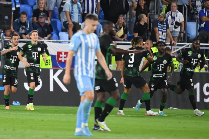 Két gólt lőtt a hajrában a Fradi, ezzel kiütötte a Slovant a BL-ből