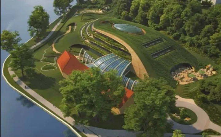 A kisebb, 80 szobás luxushotel látványtervét 2020. novemberében mutatta be a beruházó – Forrás: Facebook/Avalon szállodalánc beruházás