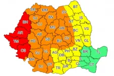 Erdély-szerte piros- és narancssárga viharriasztás van érvényben