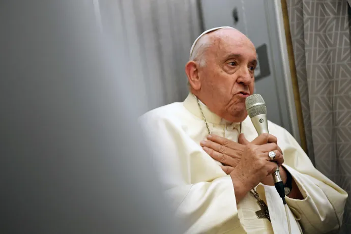 Ferenc pápa 2022. július 29-én Kanadában – Fotó: Vatican Media / Vatican Media / CPP