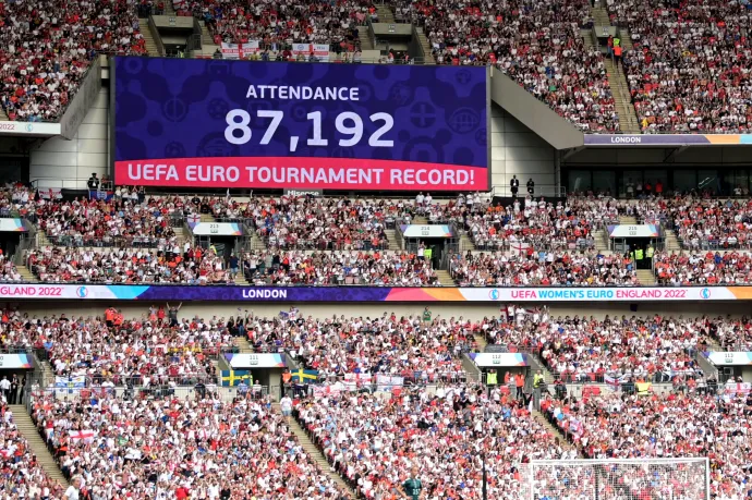 Több mint 87 ezer néző előtt az angolok nyerték a női futball-Eb-t