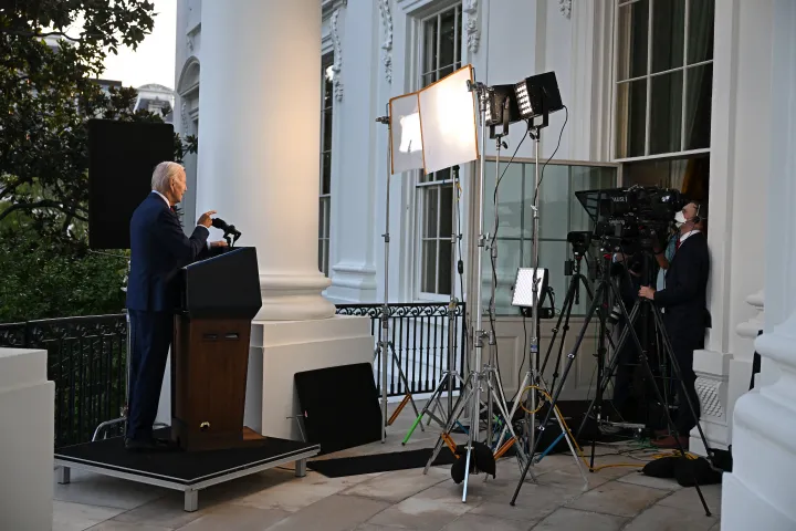 Joe Biden bejelenti az-Zavahiri likvidálását – Fotó: Jim Watson / AFP