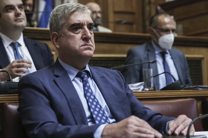 A görög hírszerző szolgálat lemondott igazgatója, Panagiotisz Kontoleon – Fotó: Yiannis Panagopoulos / AFP 