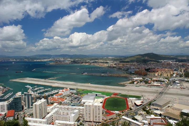 Gibraltár, repülőtér – Fotó: Scott Wylie / Wikipédia