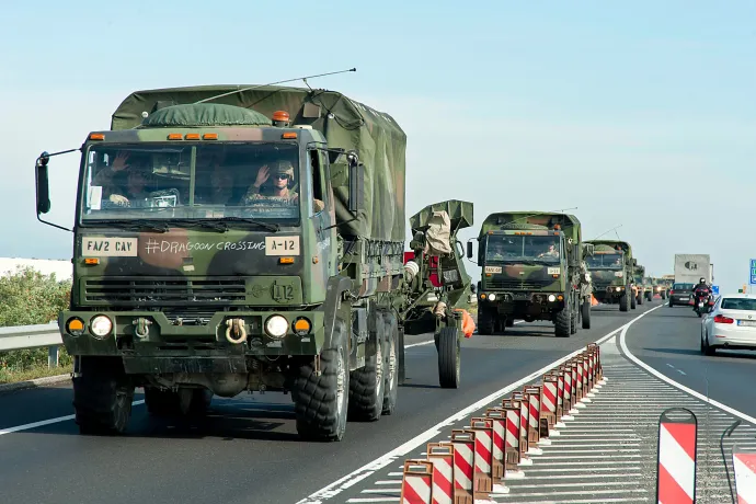 Megnövekedett katonai járműforgalomra lehet számítani szerdától vasárnapig