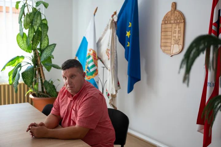 Sarkadkeresztúr polgármestere, Bakucz Péter – Fotó: Melegh Noémi Napsugár / Telex