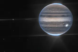 Lenyűgöző képeket készített a James Webb űrtávcső a Jupiter sarki fényeiről