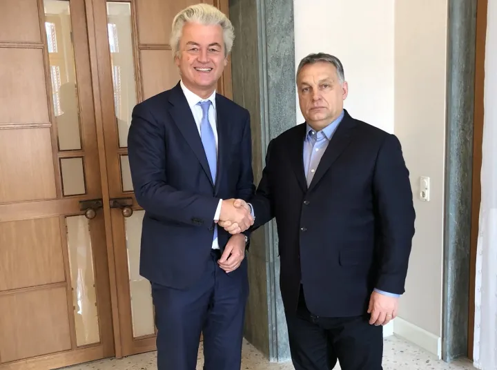 Geert Wilders és Orbán Viktor 2018-ban – Forrás: Geert Wilders / Twitter