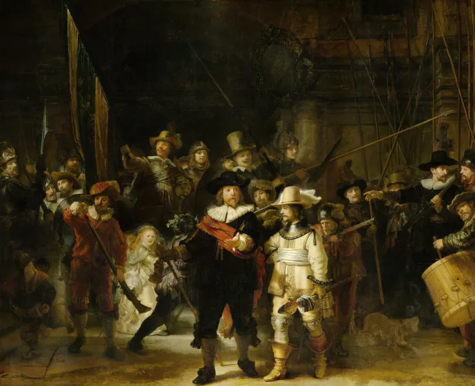 Az Éjjeli őrjárat, Rembrandt egyik mesterműve – Fotó: AFP