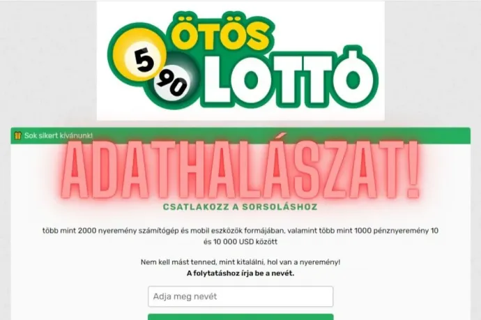 Az ötös lottó nevét és arculatát használják adathalászok