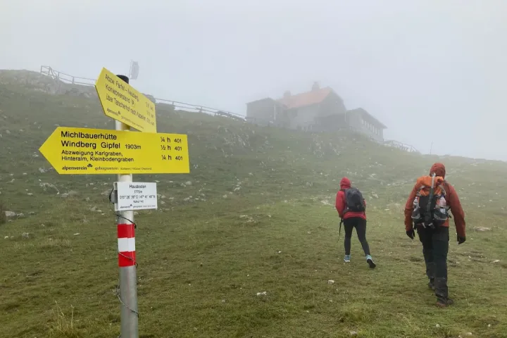 A Windberg és a Schneealpenhütte – Fotó: Tenczer Gábor / Telex