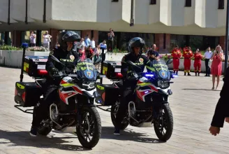 Mentő-motorkerékpárokat kapott a marosvásárhelyi SMURD