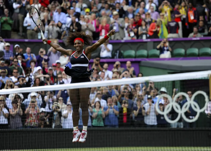 Serena Williams a londoni olimpiai döntőn – Fotó: Rebecca Naden / Pa Images / Getty Images