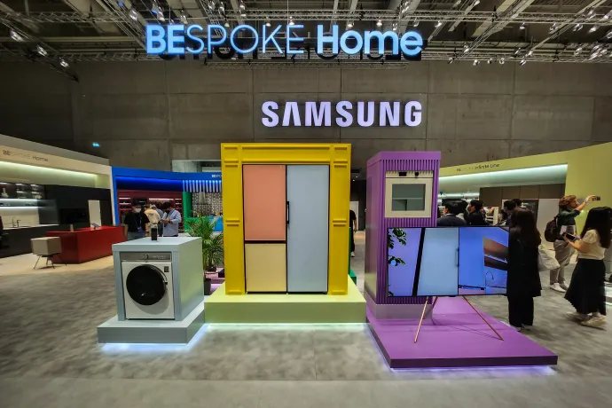 A Samsung konyhai gépei a vásáron – Fotó: Világi Máté / Telex