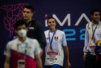 Frissítve: harmadik aranyérmét gyűjtötte be David Popovici a junior úszó-világbajnokságon