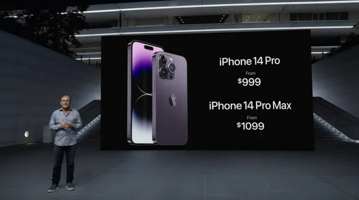 A Pro és Pro Max az amerikai árakkal – Fotó: Apple