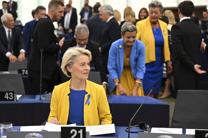 Ursula von der Leyen évértékelőjében a háborúról, az energiaválságról és a demokrácia védelméről beszélt