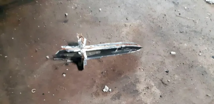 Az iráni drón feltételezett maradványai – Fotó: Ukrainian Armed Forces