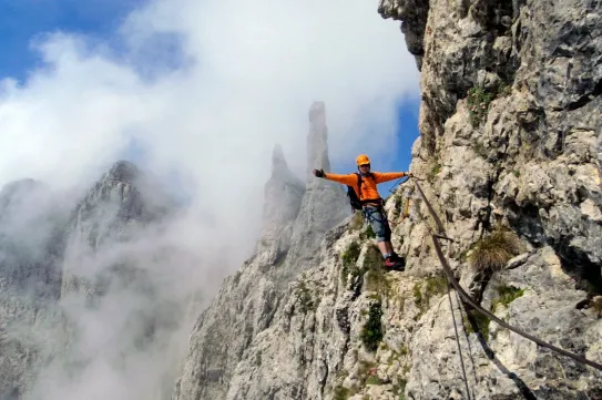 A Monte Schiara és a Monte Civetta via ferratáin a Dolomitokban