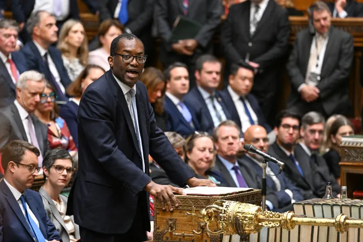 Kwasi Kwarteng beszél a brit parlament alsóházában 2022. szeptember 23-án – Fotó: Jessica Taylor / House Of Commons / Reuters