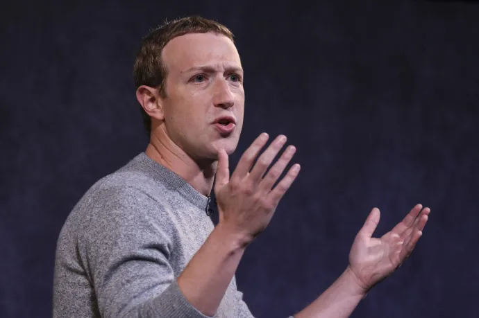 Mark Zuckerberg egy 2019-es rendezvényen – Fotó: Drew Angerer / Getty Images via AFP
