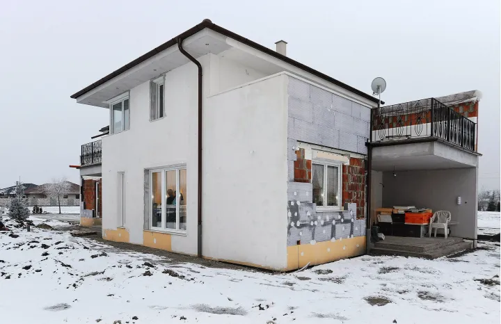 Egy debreceni család 170 négyzetméteres háza, amely csok támogatással épült fel 2017-ben – Fotó: Oláh Tibor / MTI