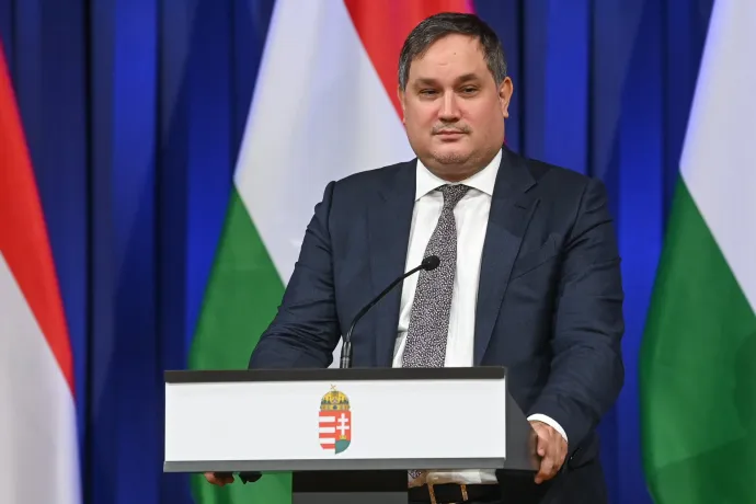 Nagy Márton gazdaságfejlesztési miniszter a Kormányinfón 2022. szeptember 17-én – Fotó: Illyés Tibor / MTI