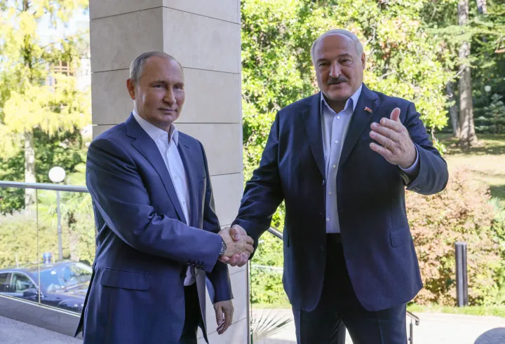 Putyin szeptember 26-án fogadta a belarusz elnököt – Fotó: Sputnik