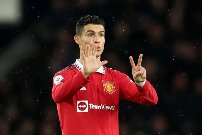 Cristiano Ronaldo az Evertonnak lőtt góljával érte el a 700-as álomhatárt – Fotó: Carl Recine / Reuters