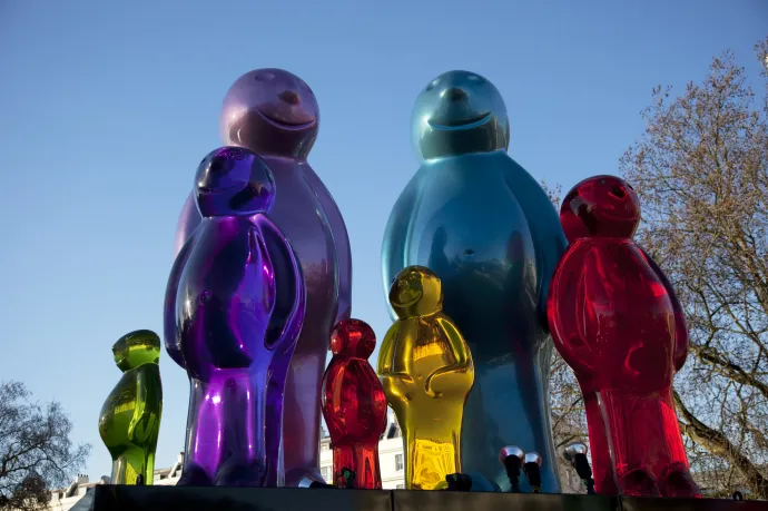 Jelly Babyket ábrázoló szobor Londonban – Fotó: Mike Kemp / Pictures Ltd. / Corbis / Getty Images