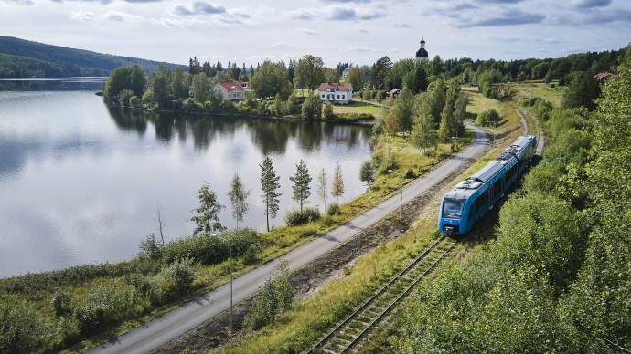 Az Alstom Coradia iLint hidrogénes vonata. Fotó: Alstom