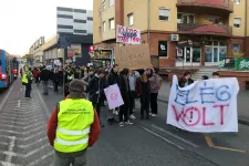 Forgalomlassító demonstrációval álltak ki a tanárok mellett Pesterzsébeten