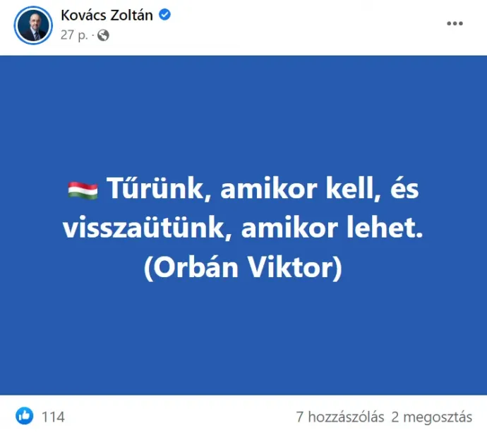 Kép: Kovács Zoltán, Facebook