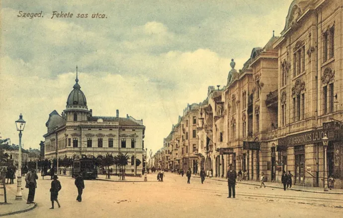 A leányiskola egy XIX. század végi képeslapon – Fotó: Magyar Kereskedelmi és Vendéglátóipari Múzeum / Hungaricana