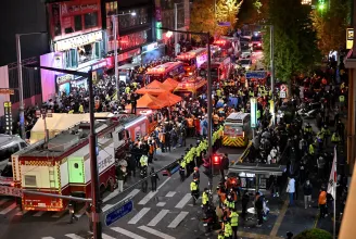 Legalább 154-en meghaltak a halloweeni rendezvényen kialakult tumultusban Szöulban