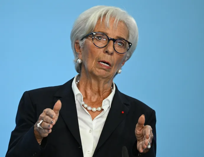 Az Európai Központi Bank elnöke, Christine Lagarde – Fotó: Arne Dedert