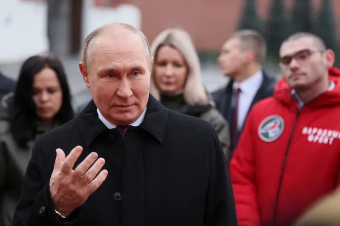 Vlagyimir Putyin orosz elnök 2022. november 4-én, Moszkvában – Fotó: Mikhail Metzel / Sputnik via AFP
