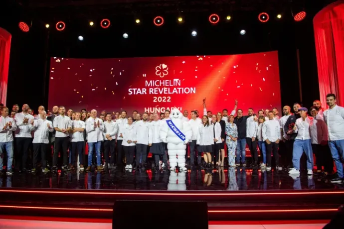Award winners at the Hungarian Tourism Agency's Michelin Guide Awards in Budapest at Millenáris 2022 on 3 November 2022 – Photo: Zoltán Balogh / MTI