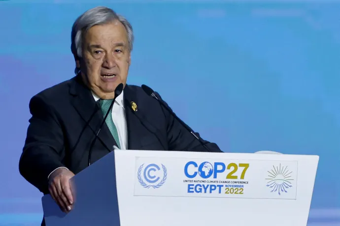 ENSZ-főtitkár: Tapossuk a gázt a klímapokol felé