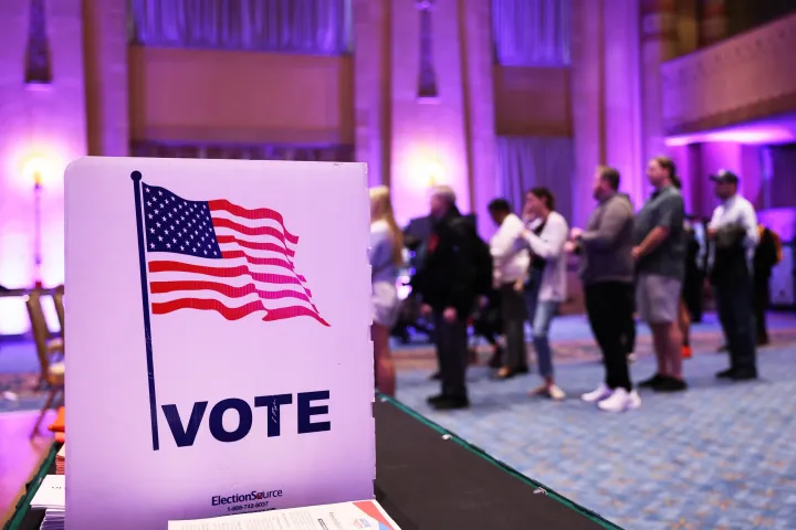 Szavazókör Atlantában 2022. november 8-án – Fotó: Michael M. Santiago / Getty Images North America / Getty Images via AFP