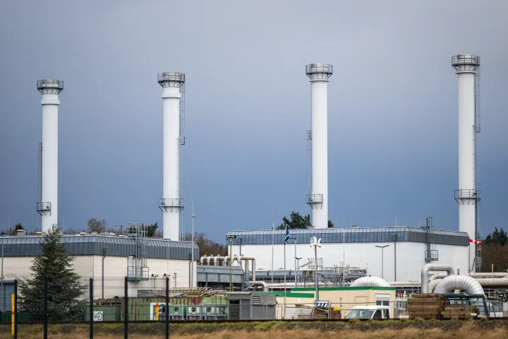 A rehdeni földgáztároló létesítmény 2022. február 24-én, Alsó-Szászországban – Fotó: Mohssen Assanimoghaddam / DPA PICTURE-ALLIANCE VIA AFP