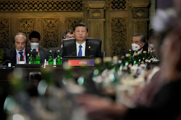 Hszi Csin-ping kínai elnök a G20-csúcstalálkozón november 15-én – Fotó: Dita Alangkara / Pool via Reuters