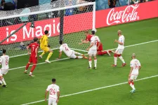 Egy méterről fejelt kapufát a dán játékos, Tunézia meglepte az Eb-elődöntős csapatot