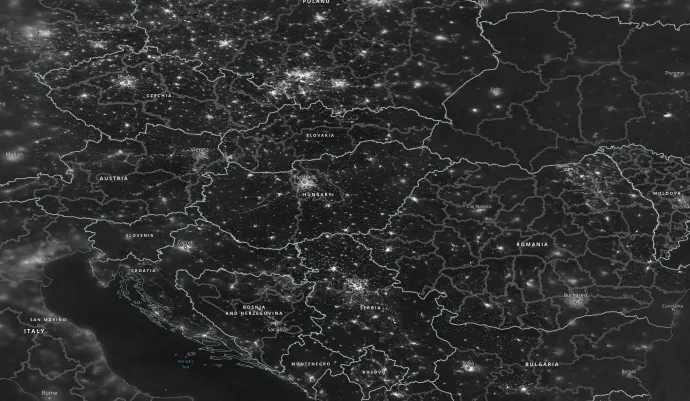 Magyarország 2022 november 22-én – Fotó: NASA Worldview