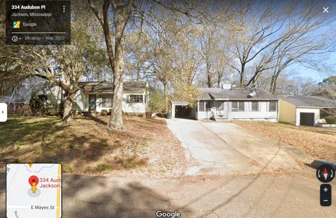 A ház fotója a Google térképén