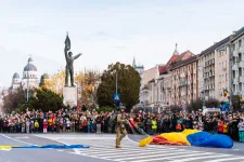 Egy ember megsérült, amikor a tömeg közé ereszkedett egy ejtőernyős a december elsejei ünnepségen Marosvásárhelyen