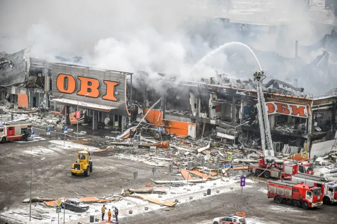 Az orosz nyomozók szerint szakszerűtlen hegesztési munka okozta a moszkvai plázatüzet