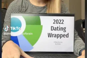 2022 Dating Wrapped: diagramokon összegezte szerelmi életét egy tiktokker